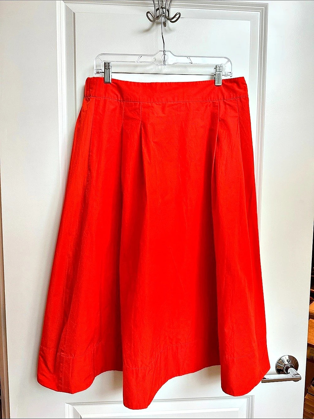 BODEN Orange Midi Skirt Size Medium Like New